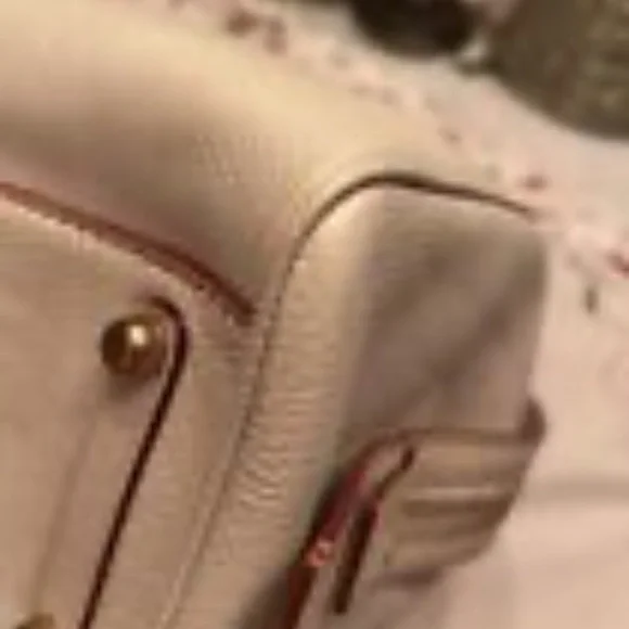 EUC Coach 1941 Rogue Satchel Pebble Leather Chalk/Brass - Picture 12 of 16